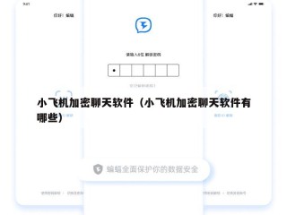 小飞机加密聊天软件（小飞机加密聊天软件有哪些）