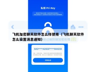 飞机加密聊天软件怎么样使用（飞机聊天软件怎么设置消息通知）