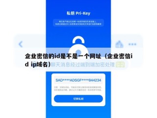 企业密信的id是不是一个网址（企业密信id ip域名）