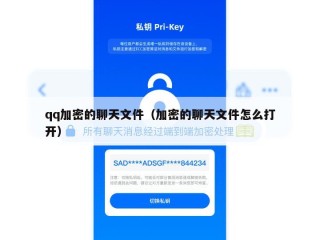 qq加密的聊天文件（加密的聊天文件怎么打开）