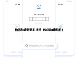 伪装加密聊天犯法吗（伪装加密软件）
