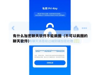 有什么加密聊天软件不能截图（不可以截图的聊天软件）
