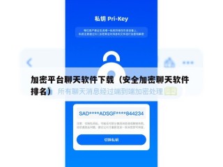 加密平台聊天软件下载（安全加密聊天软件 排名）
