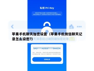 苹果手机聊天加密设置（苹果手机微信聊天记录怎么设密?）