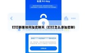 钉钉群里如何加密聊天（钉钉怎么添加密聊）
