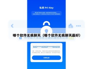 哪个软件无痕聊天（哪个软件无痕聊天最好）