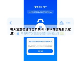 聊天室加密通信怎么关闭（聊天加密是什么意思）