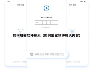 如何加密软件聊天（如何加密软件聊天内容）