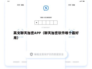 英文聊天加密APP（聊天加密软件哪个最好用）