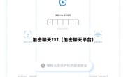 加密聊天txt（加密聊天平台）