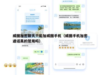 威图加密聊天只能加威图手机（威图手机加密通话真的管用吗）