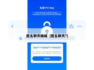 匿名聊天蝙蝠（匿名聊天?）