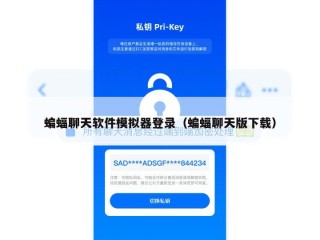 蝙蝠聊天软件模拟器登录（蝙蝠聊天版下载）