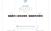 蝙蝠聊天二维码在哪里（蝙蝠聊天好用吗）