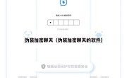 伪装加密聊天（伪装加密聊天的软件）