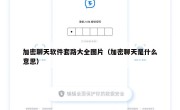 加密聊天软件套路大全图片（加密聊天是什么意思）