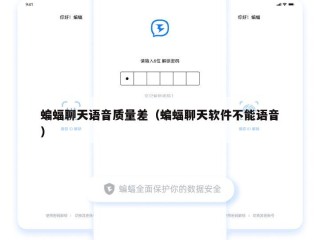 蝙蝠聊天语音质量差（蝙蝠聊天软件不能语音）
