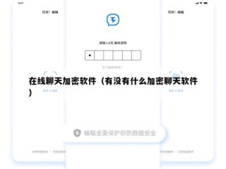 在线聊天加密软件（有没有什么加密聊天软件）