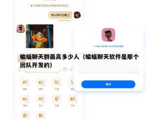 蝙蝠聊天群最高多少人（蝙蝠聊天软件是那个团队开发的）