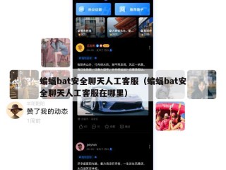 蝙蝠bat安全聊天人工客服（蝙蝠bat安全聊天人工客服在哪里）
