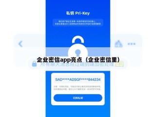 企业密信app亮点（企业密信里）