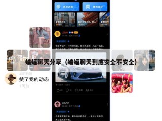蝙蝠聊天分享（蝙蝠聊天到底安全不安全）