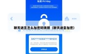 聊天语言怎么加密码锁屏（聊天语音加密）