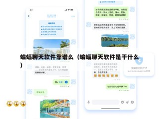 蝙蝠聊天软件靠谱么（蝙蝠聊天软件是干什么）
