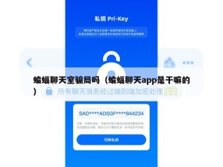 蝙蝠聊天室骗局吗（蝙蝠聊天app是干嘛的）