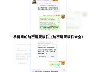 手机用的加密聊天软件（加密聊天软件大全）