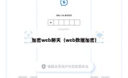 加密web聊天（web数据加密）