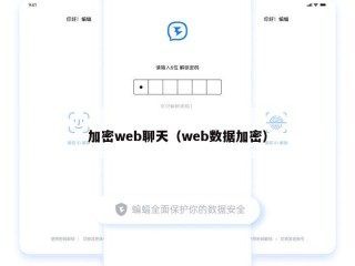 加密web聊天（web数据加密）