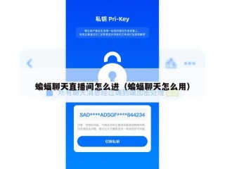 蝙蝠聊天直播间怎么进（蝙蝠聊天怎么用）