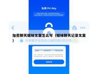 加密聊天姐妹文案怎么写（姐妹聊天记录文案）