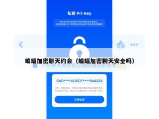 蝙蝠加密聊天约会（蝙蝠加密聊天安全吗）