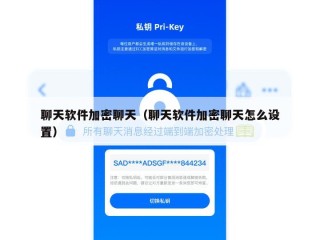 聊天软件加密聊天（聊天软件加密聊天怎么设置）