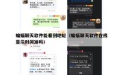 蝙蝠聊天软件能看到地址（蝙蝠聊天软件在线显示时间准吗）