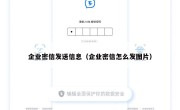 企业密信发送信息（企业密信怎么发图片）