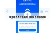 微信聊天点对点加密（微信 点对点加密）