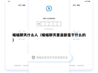 蝙蝠聊天什么人（蝙蝠聊天里面都是干什么的）