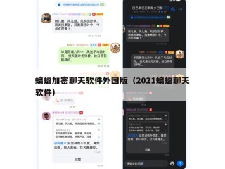 蝙蝠加密聊天软件外国版（2021蝙蝠聊天软件）