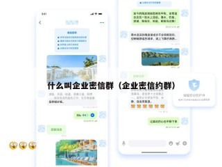 什么叫企业密信群（企业密信约群）