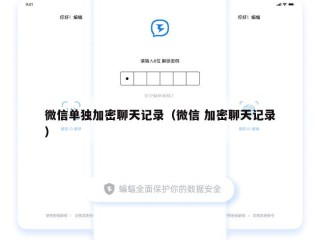 微信单独加密聊天记录（微信 加密聊天记录）
