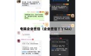 电脑企业密信（企业密信丫丫521）