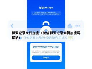 聊天记录文件加密（微信聊天记录如何加密码保护）