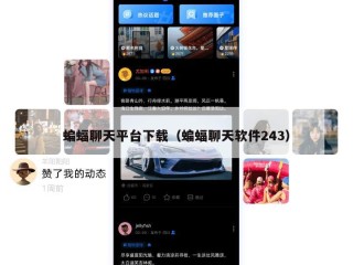 蝙蝠聊天平台下载（蝙蝠聊天软件243）