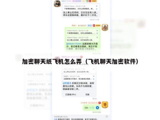 加密聊天纸飞机怎么弄（飞机聊天加密软件）