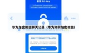 华为加密微信聊天记录（华为如何加密微信）