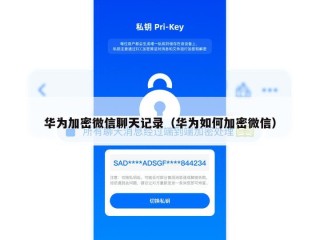 华为加密微信聊天记录（华为如何加密微信）