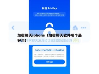 加密聊天iphone（加密聊天软件哪个最好用）